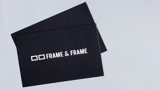 FRAME & FRAME business cards.