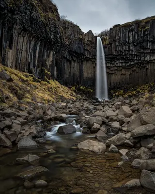 Svartifoss Wasserfall.